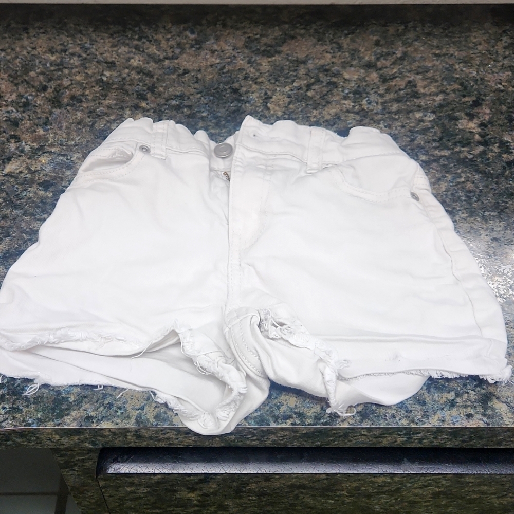 Girls white Jean shorts
